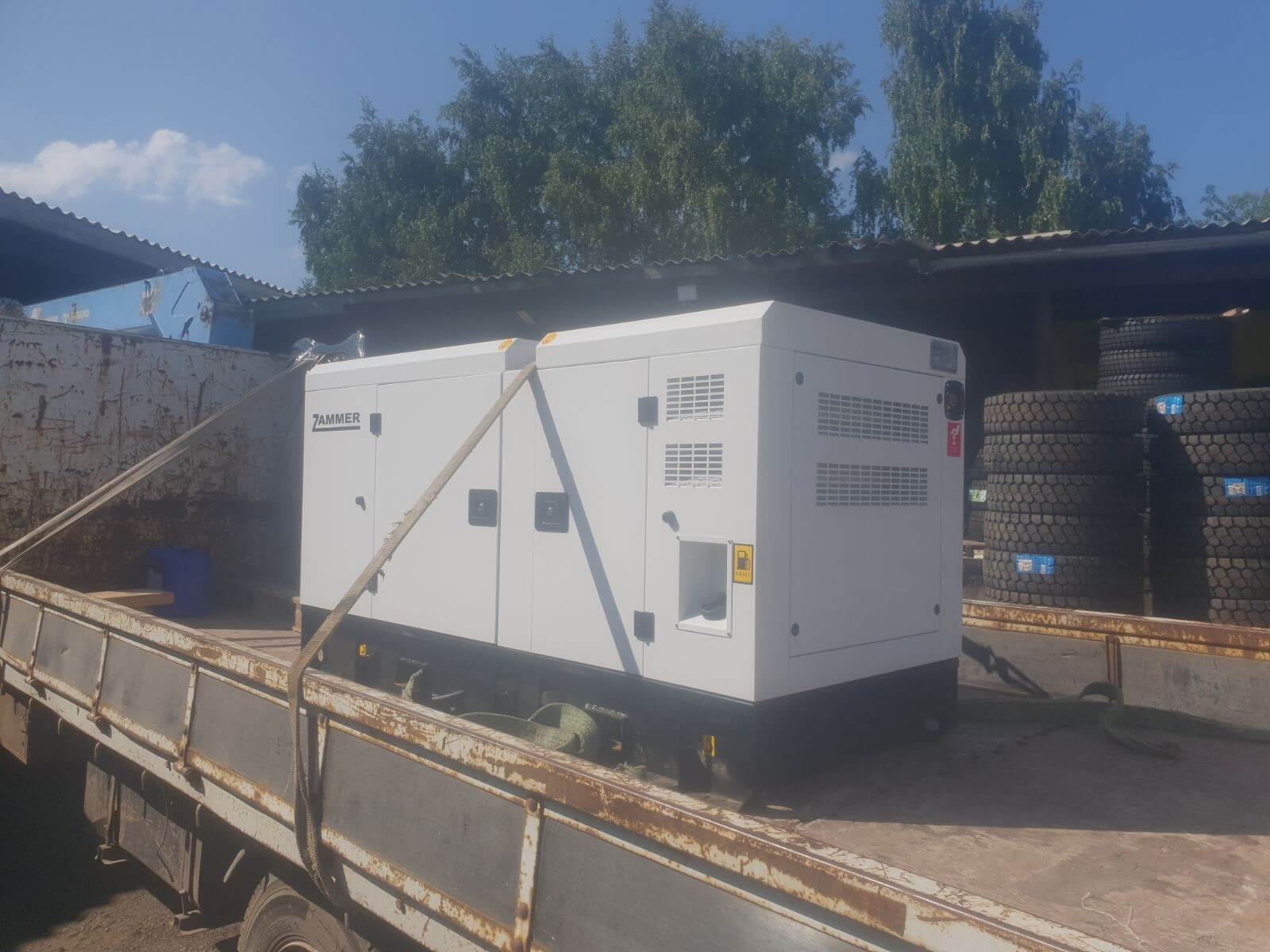 Отгрузка дизельного генератора Zammer AD-100-Т400 со встроенным АВР в г. Красноярск