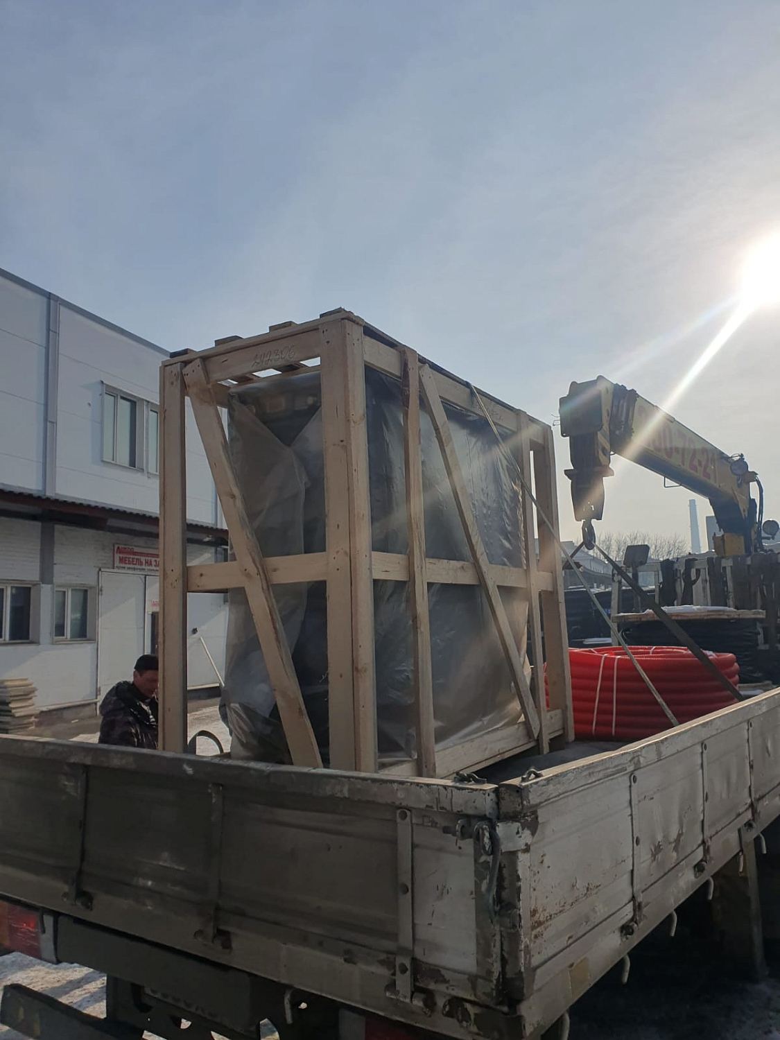 Отгрузка винтового компрессора Zammer SKTG11-10-500/O в г. Красноярск